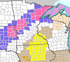 Parts of Minnesota are under a tornado watch while other parts are under a winter storm warning/winter weather advisory. #mnwx https://t.co/vtTdLnZf2w
