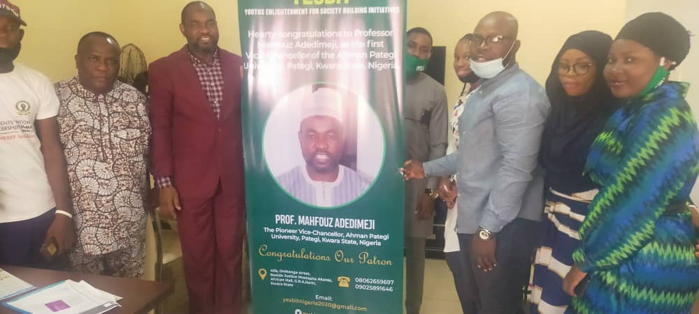 Karbanion001's tweet photo. Earlier today, I joined members of our great organization, @YesbitNG @YesbitNigeria to pay courtesy visit to our Patron and the Pioneer Vice-Chancellor of the new Ahman Pategi University, Pategi, Kwara State, Nigeria. Thank you Professor  @MahfouzAde . @yalikwara https://t.co/TZtoCj6cjp