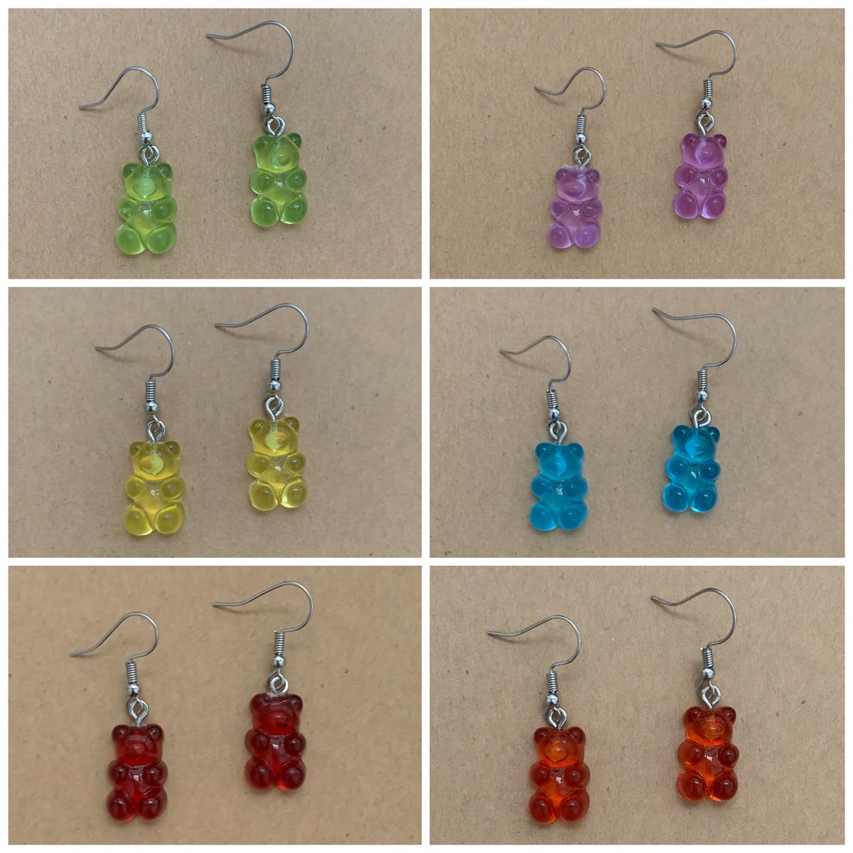 ‼️all gummy bear earrings are only $2 for today‼️ depop.com/pixiejewelry dm me on twitter to get them for free!! only pay for shipping 🙊💞
