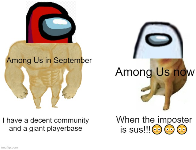 Variations of Amogus (HD), Ironic 'Among Us' Memes