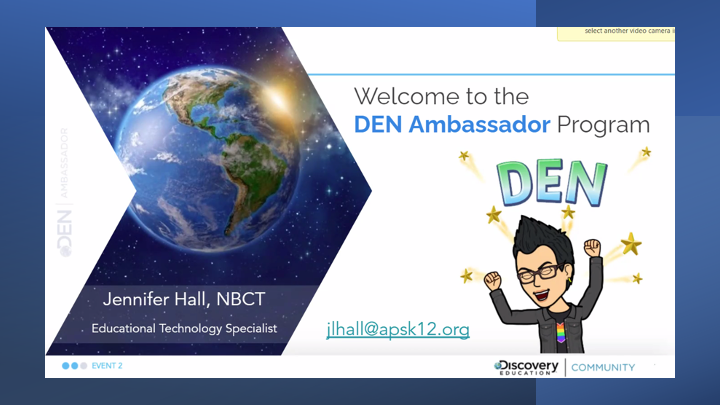 DrDandyWalker's tweet photo. It's. About. To. Go. Down! 

@APSUpdate @DiscoveryEd #DENamb spring cohort with fellow champion @APSInstructTech educators and our fabulous host #TechTips411 @APSITJen! #ApSITInspires @APSInstructTech @ahrosser https://t.co/z6IYCuaBFV