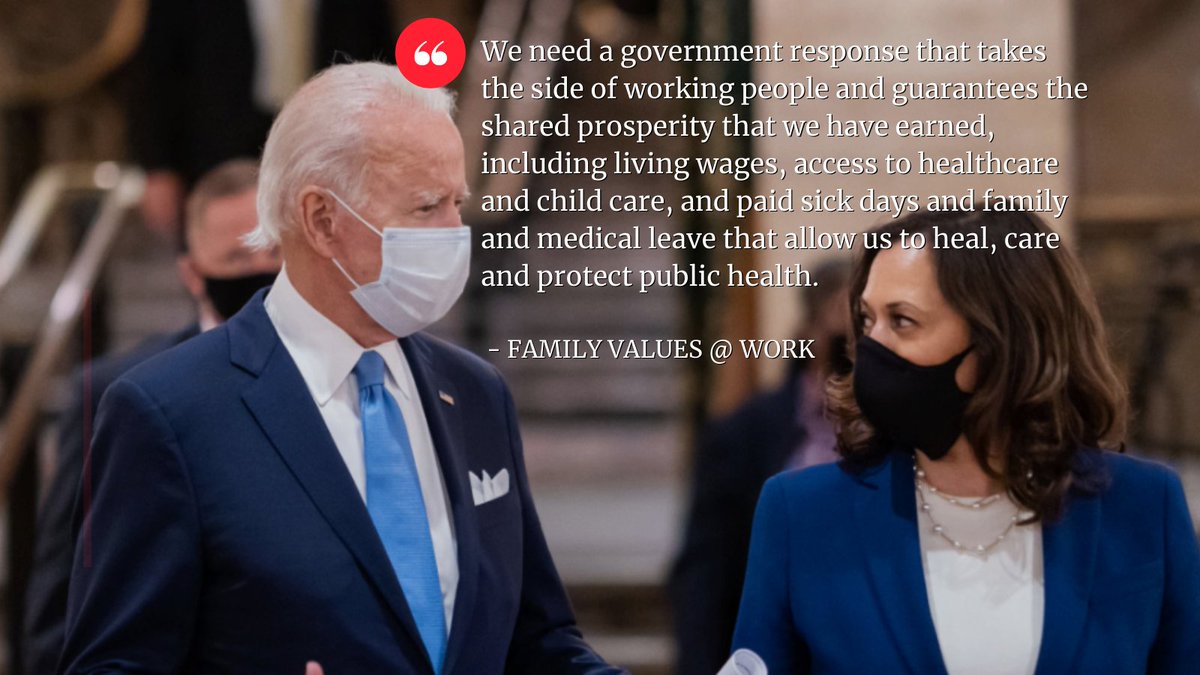 "We applaud the Biden-Harris administration for their commitment to the emergency COVID needs of all workers. The #AmericanRescuePlan will deliver urgently needed relief to families, child care providers, and small businesses.   bit.ly/3rAWCgt 👏🏾👏🏽