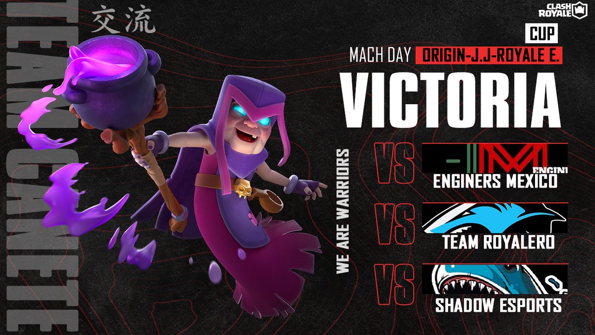 [#ClashRoyale]
Ayer tuvimos un día muy productivo, y de esta manera nos posicionamos cada vez mas en las rondas finales.

🏆<a href="/RoyalEliteLeag1/">Royal Elite League</a>
⚔️2-0
📰<a href="/EngineersMxico1/">Engineers México</a>

🏆@OriginBlood(Origin cup)
⚔️2-1
📰<a href="/RoyaleroTeam/">Team Royalero® Esports</a>

🏆@JJCup_
⚔️2-0 (W.O)
📰@TheShadoweSpor1