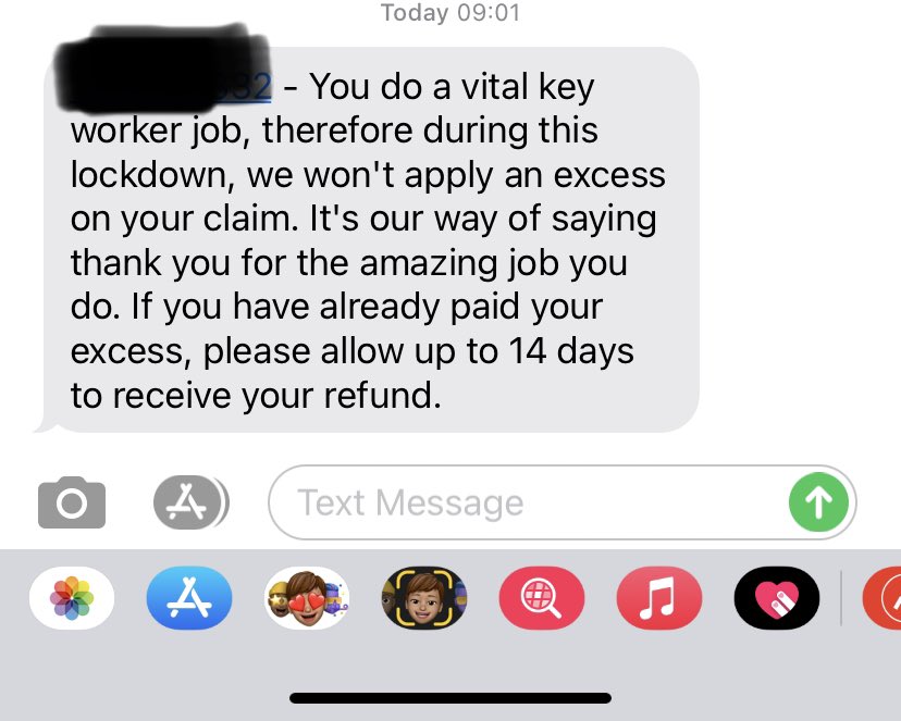 stefm84's tweet photo. Few weeks ago my car got hit by a drunk driver so had to get it sorted ASAP for work, paying the excess...this morning got a text from @AdmiralUK...absolutely made my day and felt quite emotional about it. Thank you so, so much. https://t.co/J6MRvit7IC
