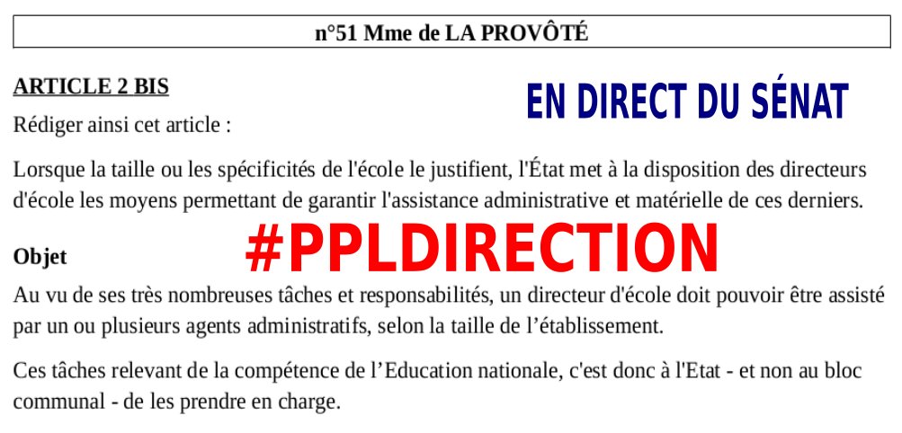 loicbreilloux's tweet photo. #PPLDirecteur
L'amendement 51 de Mme @SoniadlpCaen sur l'assistance administrative et matérielle est ADOPTÉ. https://t.co/kkd5ZbJFPq