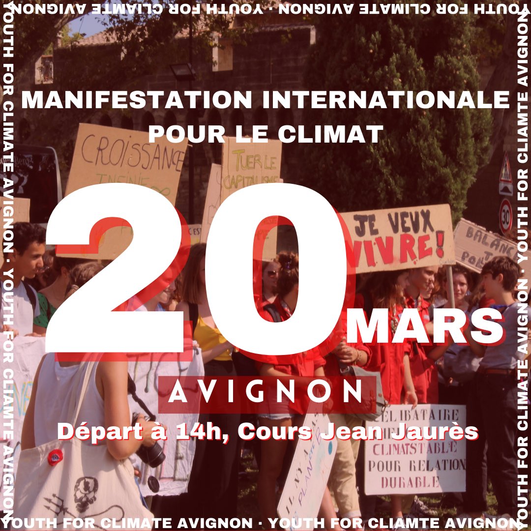 YFCavignon's tweet photo. On vous a pas dit? On revient le 20 mars dans la rue ✊ On se retrouve à 14h cours Jean Jaurès à #Avignon (en face de la gare centre)🔥🌿 https://t.co/VGMFWee8Lg