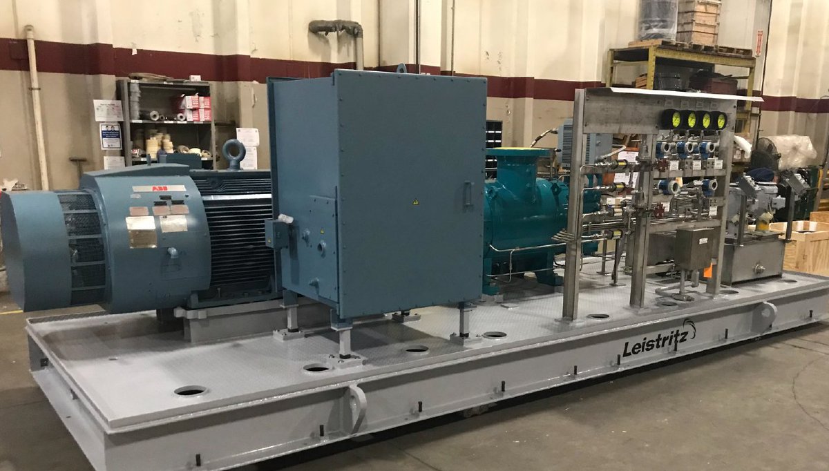 Check out our L4 pump shipping to a refinery for charge pumping Vacuum Tower Bottoms. This will allow the refinery to produce larger quantities of higher-value product.  Want to learn more about our L4 Screw Pump? Watch this video  ow.ly/yKR850DVDYy