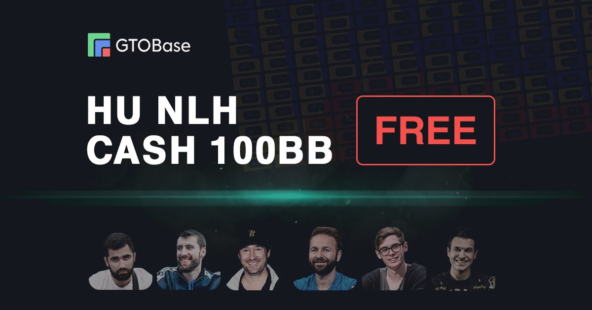 Simplepostflop's tweet photo. Free Library "HU NLH Cash 100bb" was added to the GTOBase App! https://t.co/gFLt9Inoav #hupoker #gtopoker #gtobase #gtopokerapp #gtosolutions #gtostrategy #freepoker #learnpoker #gtostrategy #poker #onlinepoker #RT https://t.co/WdR4Pa6vk9
