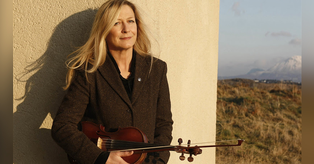 Mairéad Ní Mhaonaigh celebrating St. Patrick's Day on a hopeful note