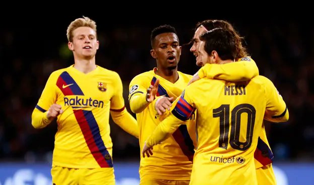 Barcelona will back 🤗 to Spain not in the match 😂😂😂
<a href="/FCBarcelona/">FC Barcelona</a> 
<a href="/FCBarcelona_es/">FC Barcelona</a> <a href="/fcbarcelona_fra/">FC Barcelona</a> <a href="/FCBarcelona_cat/">FC Barcelona</a> <a href="/fcbarcelona_ara/">نادي برشلونة</a> <a href="/fcbarcelona_jp/">FC バルセロナ</a> <a href="/fcbarcelona_id/">FC Barcelona</a> <a href="/fcbarcelona_tr/">FC Barcelona</a>