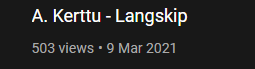 AndreKerttu's tweet photo. 500 views on youtube and almost 700 listens on Soundcloud! thank you so much for listening to Langskip, this gives me more motivation to continue! Stay Strong Vikings! #valheimgame #Valheim #viking https://t.co/9iAXghWURW