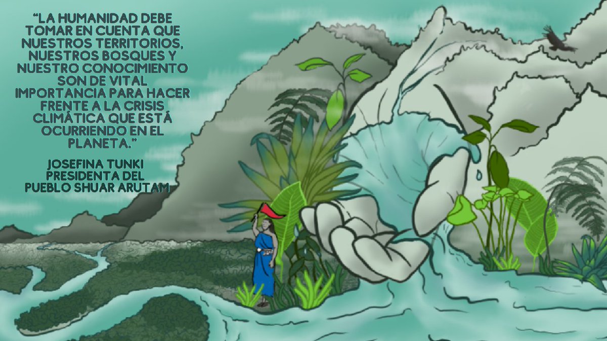 LaSandiaDigital's tweet photo. El Pueblo Shuar Arutam @cgpsha1 es sabio y se pronunció en contra de la #minería en su territorio ancestral de la #Amazonía Ecuatoriana. Su lucha es vital para frenar el #calentamientoglobal, por eso pedimos a @SolarisResource salirse de esta zona ¡Ya! #FueraSolaris #PDAC2021 https://t.co/5ROqUHqmpG