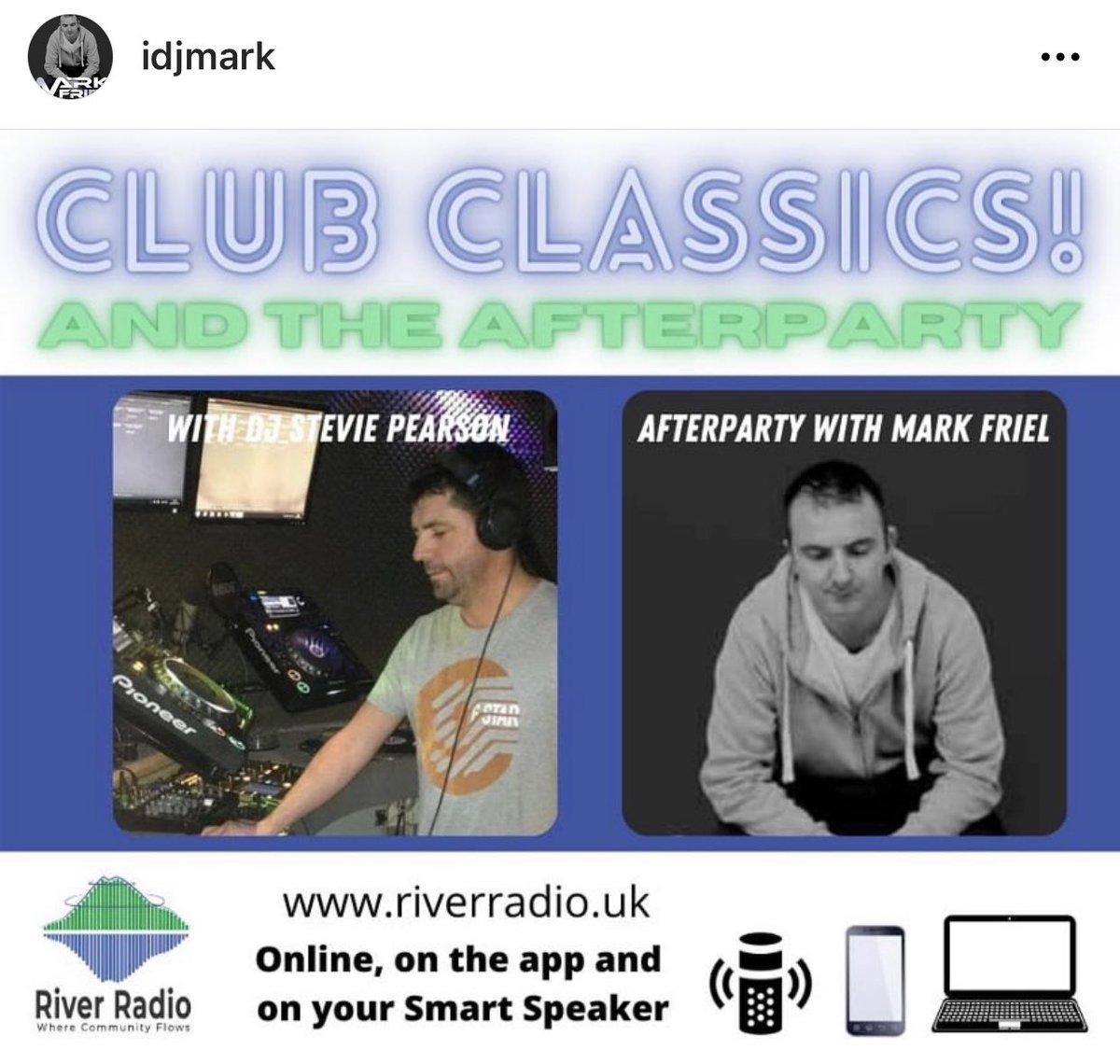 lynettem83's tweet photo. First post of 2021 couldn’t be more fitting than promoting the Hubby’s DJ talents 🙌🏻🎧😎 Catch @idjmark on @riverradioscotland for the #afterparty from 1am to 2am 🙌🏻 this Sunday 14th March 💃🏼🕺🏼😍 https://t.co/jGBSksyOLk