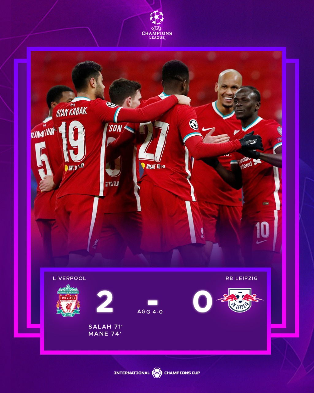International Champions Cup Psg Liverpool Are Through To The Champions League Quarterfinals Recap T Co Xlsyvkfxuu T Co Iipv4fq5yc Twitter
