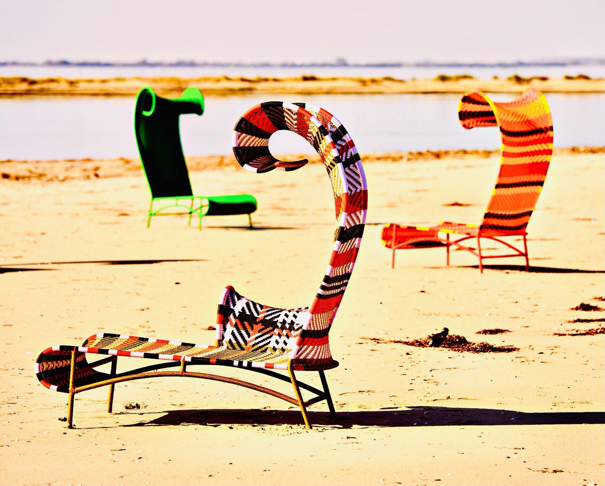 Whimsical and #creative #chairs and #loungers by innovative #designstudio Tord Boontje are #handmade with care in #Senegal #Africa through the studio’s #socialinitiative. 
#sustainability #sustainabledesign #design #innovativedesign #productdesign #furnituredesign #designinspo