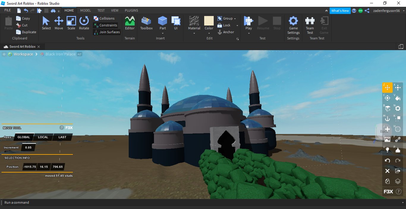 OneUnknownDev on X: Presenting Sword Art Roblox. A game inspired by  popular anime Sword Art Online. Explore the Black Iron castle and the rest  of the Town of beginnings. Not only that