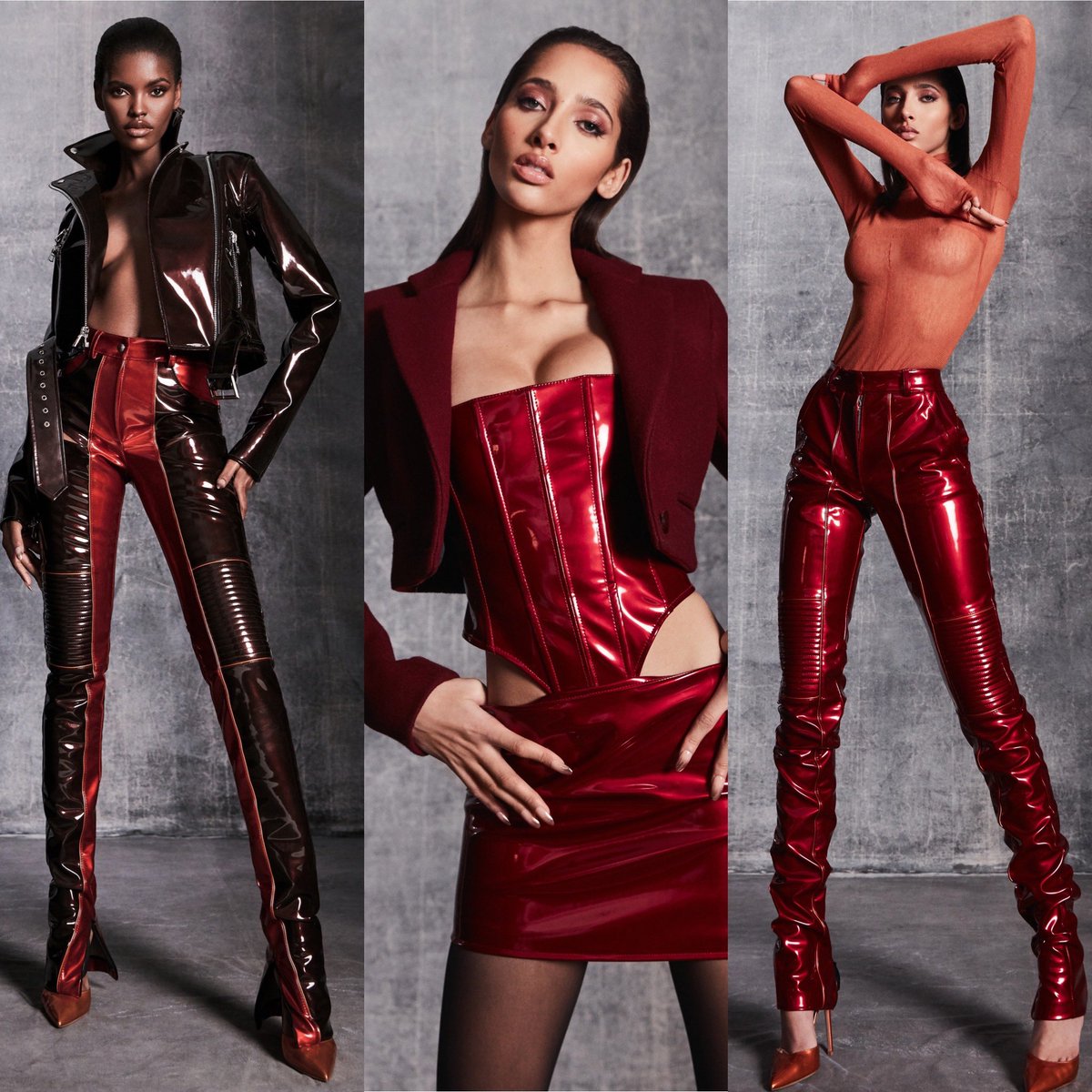 StreetFashion01's tweet image. LaQuan Smith FW21!!!!!🖤