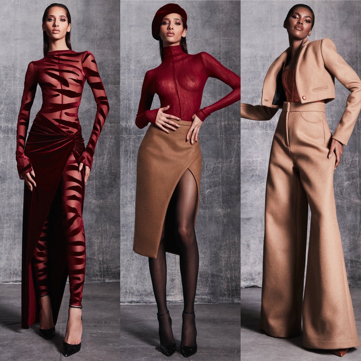 StreetFashion01's tweet image. LaQuan Smith FW21!!!!!🖤