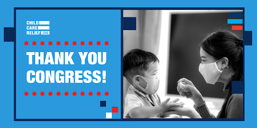Providers, families and advocates continue to demonstrate that the child care industry is critical for families and our economy. Congress: thank you for prioritizing a COVID relief package that delivers AT LEAST $50B to #SaveChildCare! <a href="/ChildCareRelief/">ChildCareRelief</a>