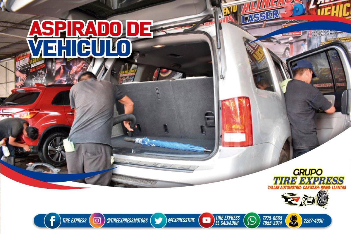 ExpressTire's tweet photo. 📱➡️La importancia del aspirado del vehículo , es por tu salud , nosotros cuidamos de ti tu cuida de los tuyos !! 

#vehiculo #aspirado #acaros #carwash #lavado #siliconeado #aromatizado . https://t.co/RfDeTvMlma