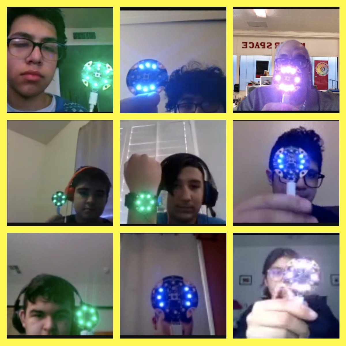 chonito928's tweet photo. Today we coded a Rock Paper Scissor Game. Blue is Rock, White is Paper and Green is Scissor. @jesush1979 @CSforCA @csteachersorg @CSforALL @TeachtheTech @DrEddiesClass @MrNunesteach @RothmanCS @bwphillips70 @BaynesHeidi @lportnoy @ProfeMsVgodinez https://t.co/D5hJzxjh2e