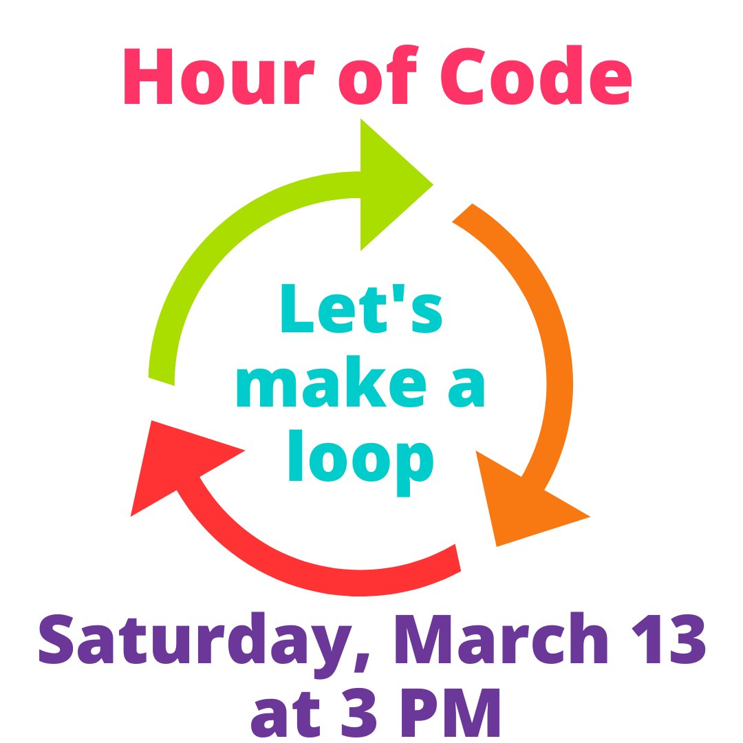 BooleanGirlProj's tweet image. Ready to challenge yourself to write a loop in just one hour? Join our FREE hour of code this Saturday, March 13th at 3 PM. You can sign up by heading to hisawyer.com…/193566-girl-scout-brownie-coding…
...
#scratchcoding #scratchcodingforkids #stemgirls #codinglife