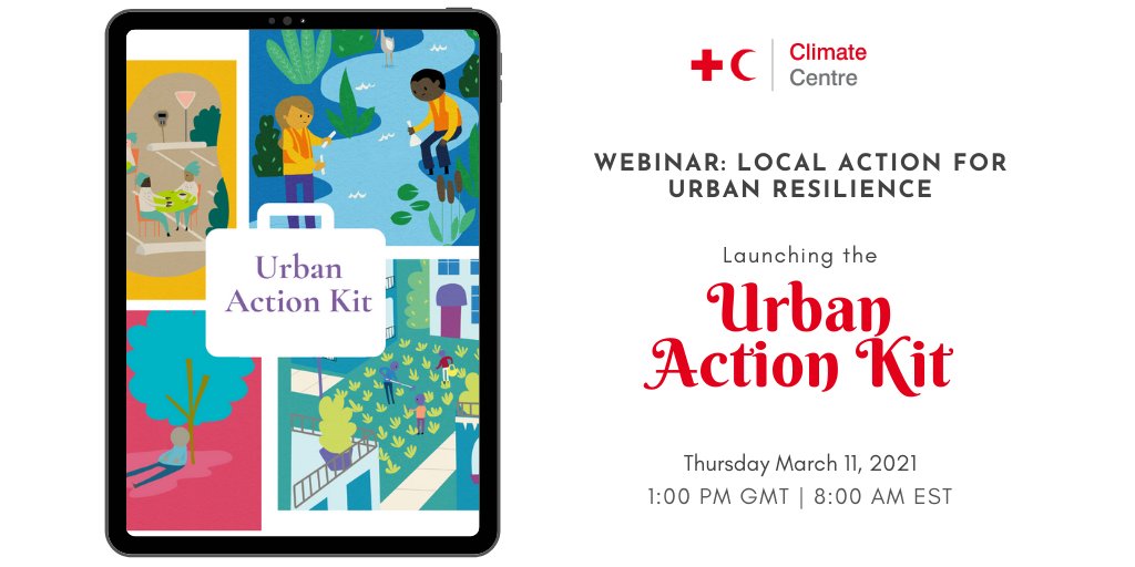PrepareCenter's tweet photo. The new @RCClimate #UrbanActionKit launches in less than 24hrs! Join us tomorrow, Thursday, March 11th at 1:00PM GMT / 08:00AM EST to share ideas and examples of local action for urban resilience! Register here 👉 https://t.co/cm51iZc5f7 https://t.co/rI1h0hjV7y