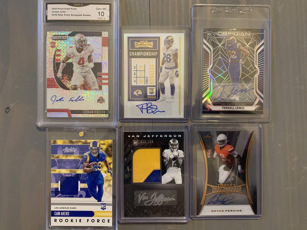 cjflinter's tweet image. 2020 @RamsNFL Rookie Collection is coming together nicely! @j_fuller4 @TiTaniumT98 @_Real24_ @thereal_cam3 @VanJefferson12 @TDN_Perk #rams #HornsUp #rookies #Panini