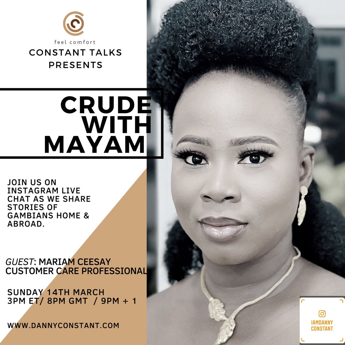 IamDConstant's tweet photo. #ConstantTalks
As we share stories from far and near; this weekend we circle back to Jamaica 🇯🇲 to Jam with @JBTheArtiste courtesy of @KimsMediaHouse / Sunday the Tell-All with @MayamCsay her story is one you can tune off.
#ConstantTalks
#FallForward https://t.co/hdBePCzpAX