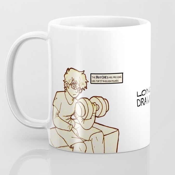 DrawnLong's tweet photo. Rise and shine with a cup of coffee in our Gym Rats mug, drawn by resident cartoonist Megan Long. 
https://t.co/Wp5AkeV3VG https://t.co/SDfGPHuK86