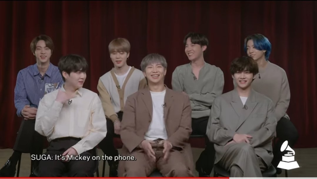 JHope said that he also called his puppy upon knowing about their GRAMMY nomination and, BTS be like: What? Your puppy? And then there's SUGA going: #BTS_BE #BTSGrammyPerformers #BTS #SUGA #jhope