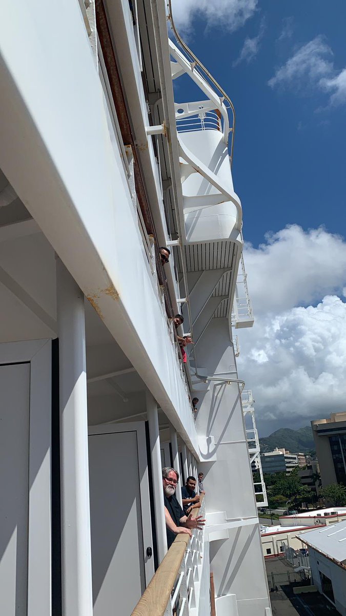 PlanITGroup's tweet image. A group of our best have been quarentined aboard @CruiseNorwegian Pride of America in Honolulu, Hawaii! In a few more days, our quarantine period will be over and we can get to work on updating the core communication infrastructure and wireless network. Stay tuned for updates!