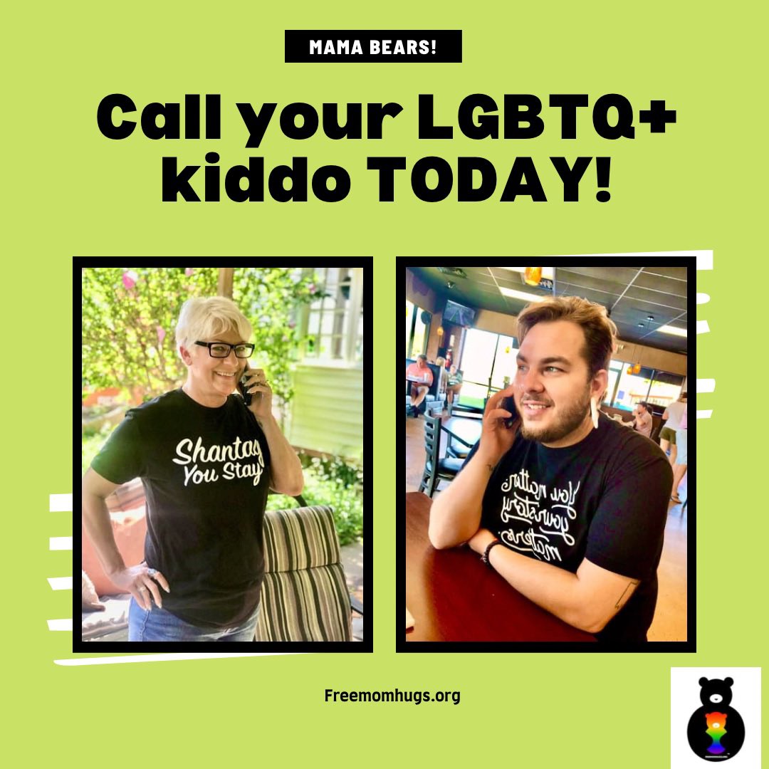 freemomhugs's tweet photo. They need to hear your voice! #lgbtq #wednesdaythought #freemomhugs #mamabears #lovewins #Equality @MamaBearOk https://t.co/pQ5HnTe53S