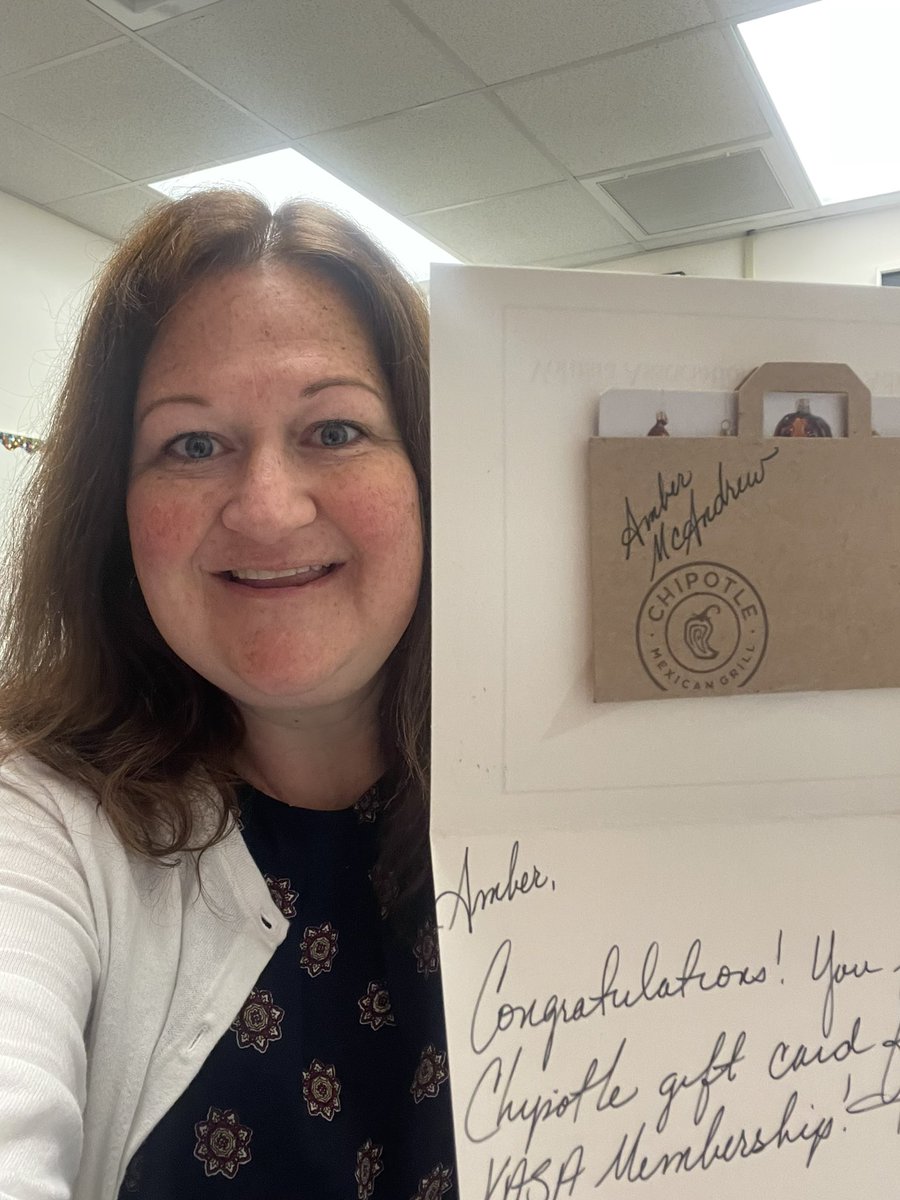 Thanks to the VASA board for my Chipotle gift card. I can’t wait to use it tonight for our <a href="/sugarmillpride/">Sugar Mill</a> Spirit Night. I sincerely appreciate this awesome gift!