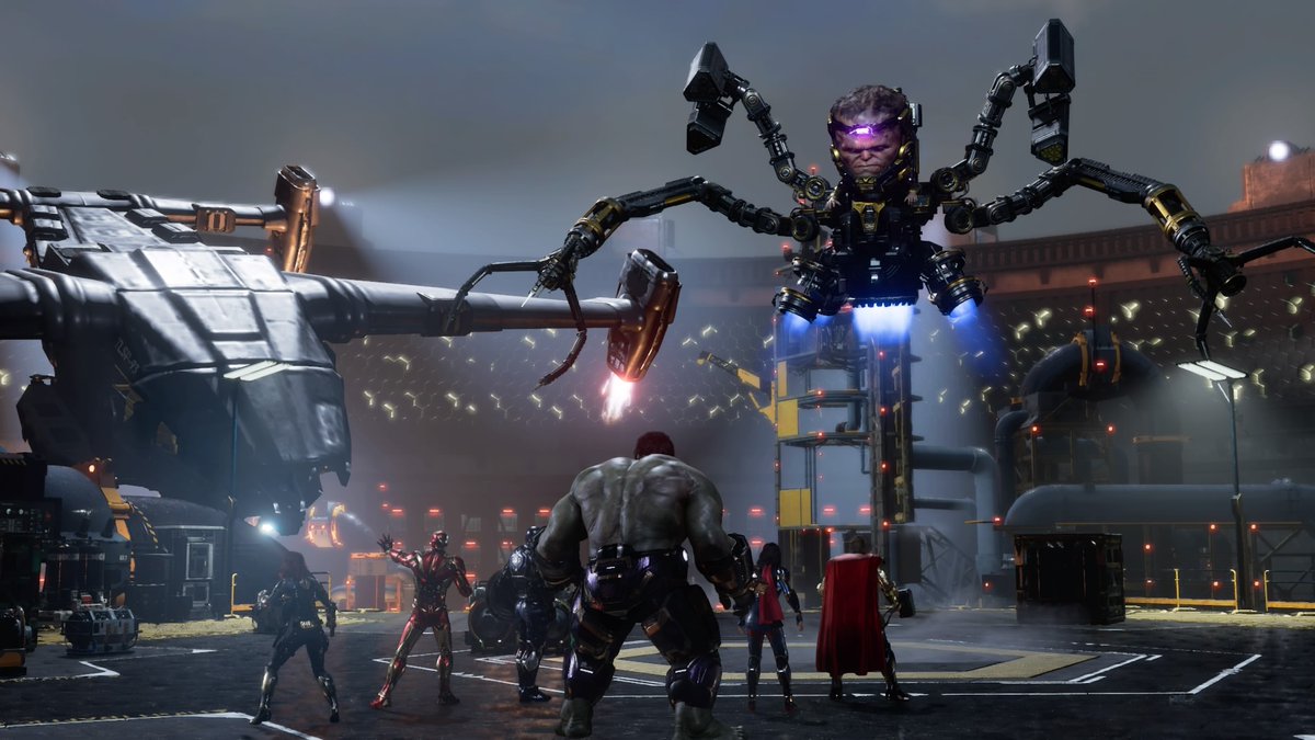 "Marvel's Avengers" battle against MODOK screenshot by ACY. 