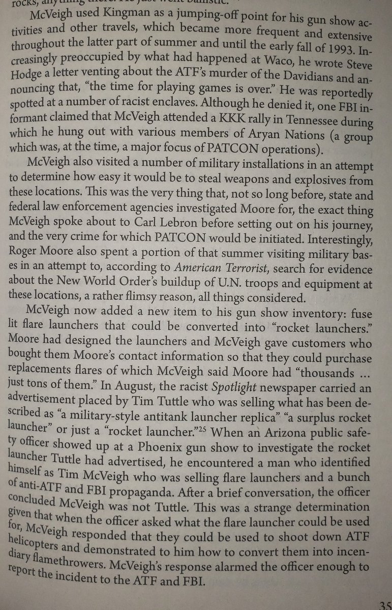 By late 1993/early 1994, the now-itinerant McVeigh had established something of a base of operations in the Kingman, AZ area. He had made... um... friends