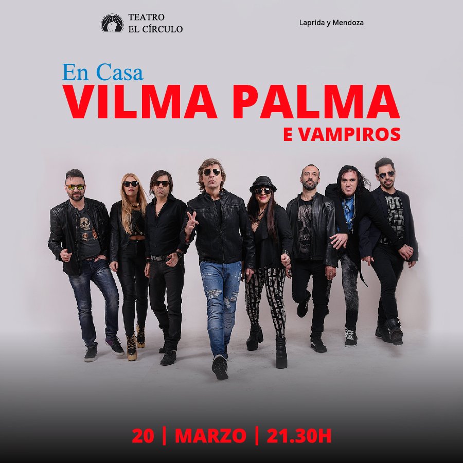 VilmaPalma's tweet photo. Estamos Felices de volver a tocar en casa!!!! Este 20 de Marzo los esperamos en el Teatro El Círculo de Rosario. Capacidad Limitada y Protocolos. https://t.co/heh2MMFEIc