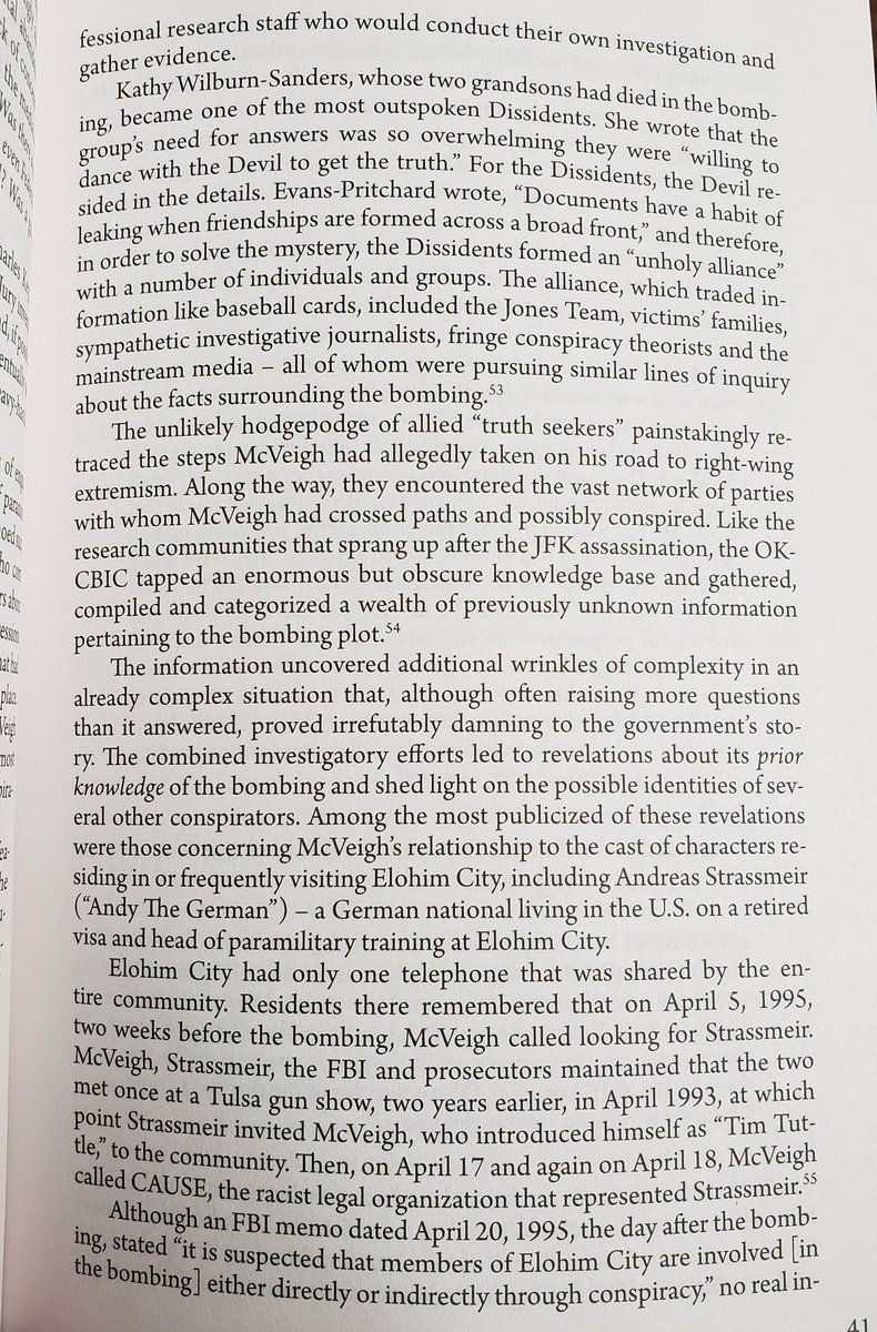 Also, during this 1993-95 period, it is likely that McVeigh was running with an Aryan Republican Army gang of bank robbers. Bomb parts he'd stolen from Roger Moore wound up at an ARA safe house in Ohio