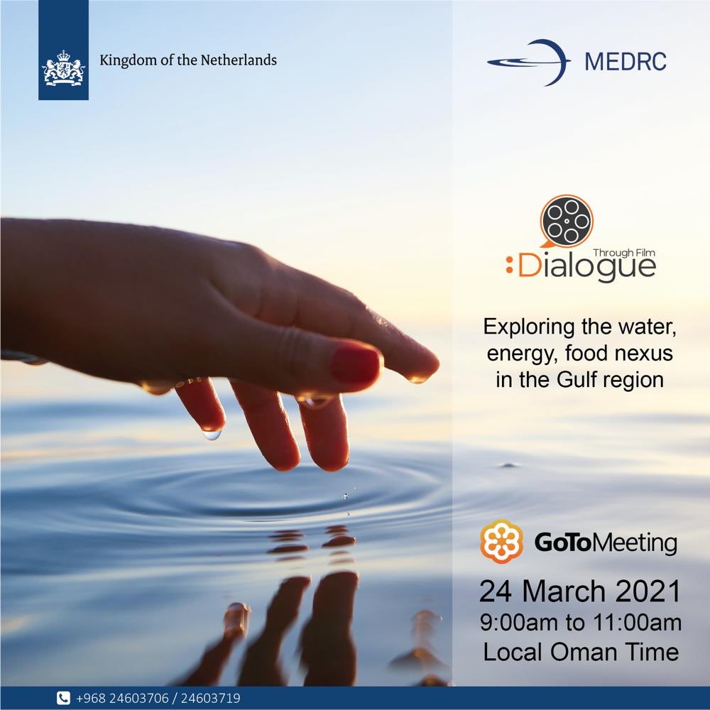 NLinOman's tweet photo. Join us for the Dialogue through Film webinar - exploring the water, energy, food nexus in the gulf region, on 24th of March, by registering on the aforementioned link. 
https://t.co/LKNs60GWNm

#water #food #energy #nexus #nlinoman #dutchgulf https://t.co/1ufPeOFFID