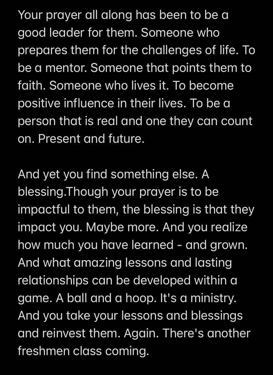 My dear friend who coaches HS in Muscatine, IA—Home of the Muskies wrote this. It articulates so much of the heart of coaching. Please Enjoy!#coachingisacalling