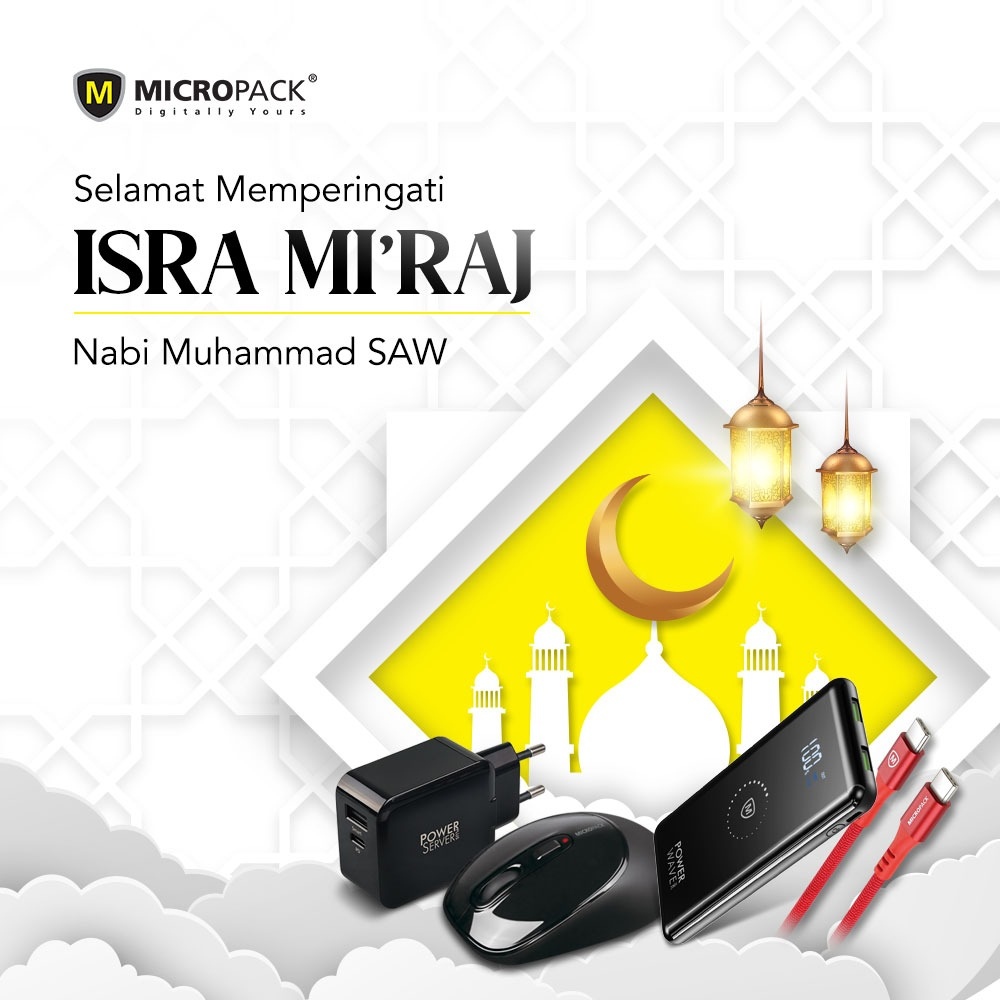 MicroPackID's tweet image. Selamat memperingati hari Isra Miraj untuk seluruh kaum muslim di Indonesia. Semoga di hari yang penuh hikmah ini kita selalu dirahmati dan berada dalam lindungan-Nya.

#IsraMiraj #IsraMiraj2021 #Micropack #Microfans #QualityBeyondLimit #DigitallyYours