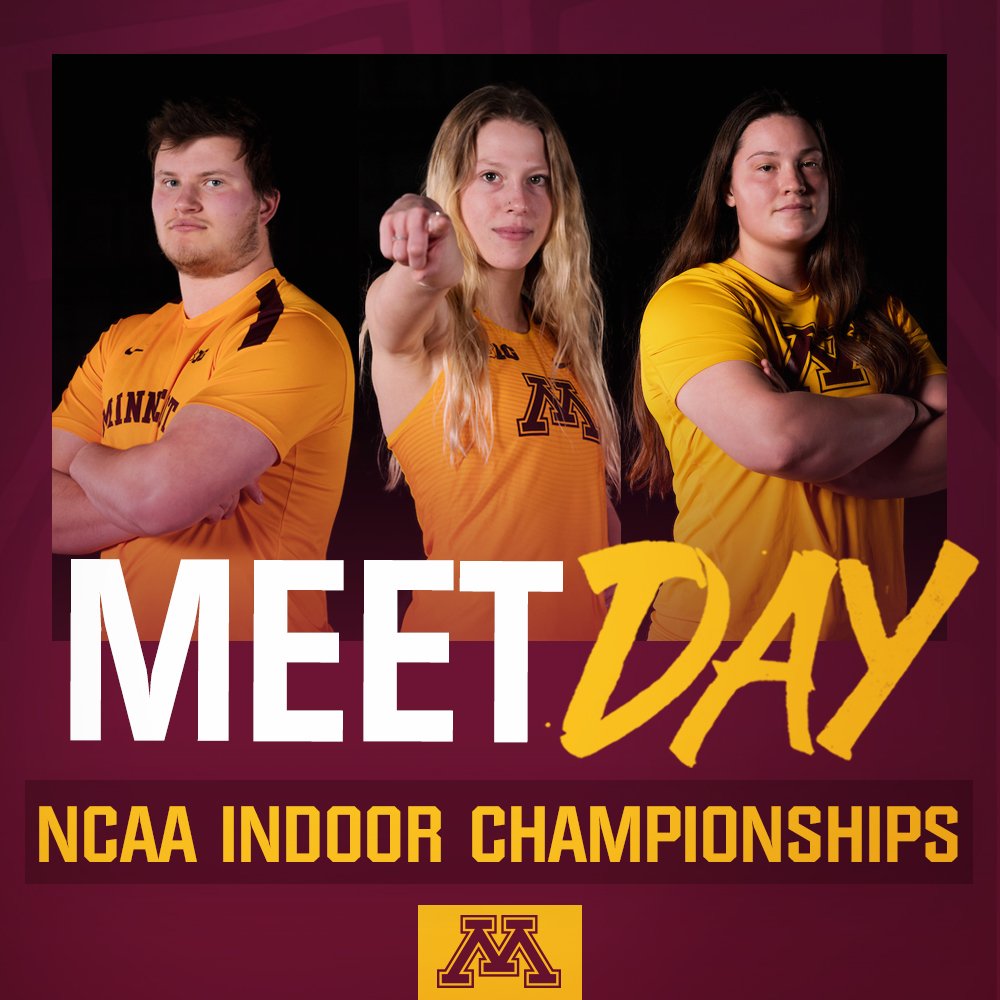 We made it. Let's go! 〽️😤💪

Preview: z.umn.edu/tfincp39
Live Results: z.umn.edu/inclr21
ESPN: z.umn.edu/incv311

#Gophers at #NCAATF Day 1:
11:30am- <a href="/Alllisonrae/">Allison Gerads</a> starts pentathlon

4:30pm- <a href="/tess_keyzers/">Tess keyzers</a> in weight throw

6:30pm- Kaleb Siekmeier in weight throw