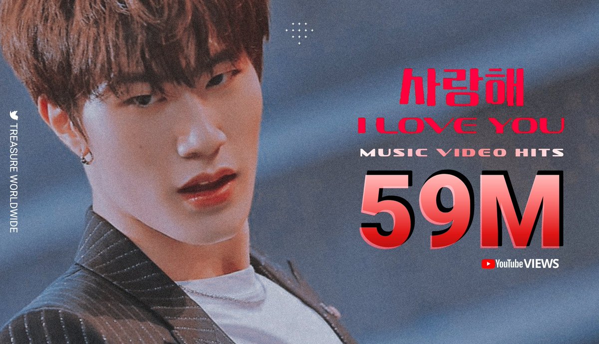 alwaystrx's tweet photo. #TREASURE ‘사랑해 (I LOVE YOU)’ M/V HITS 59MILLION Views withover 1M Likes on YouTube 🥳💕✨

🎬 #사랑해 (I LOVE YOU) M/V: https://t.co/ozGLEPZRyz

#트레저 @treasuremembers https://t.co/xKQpvLtq1R