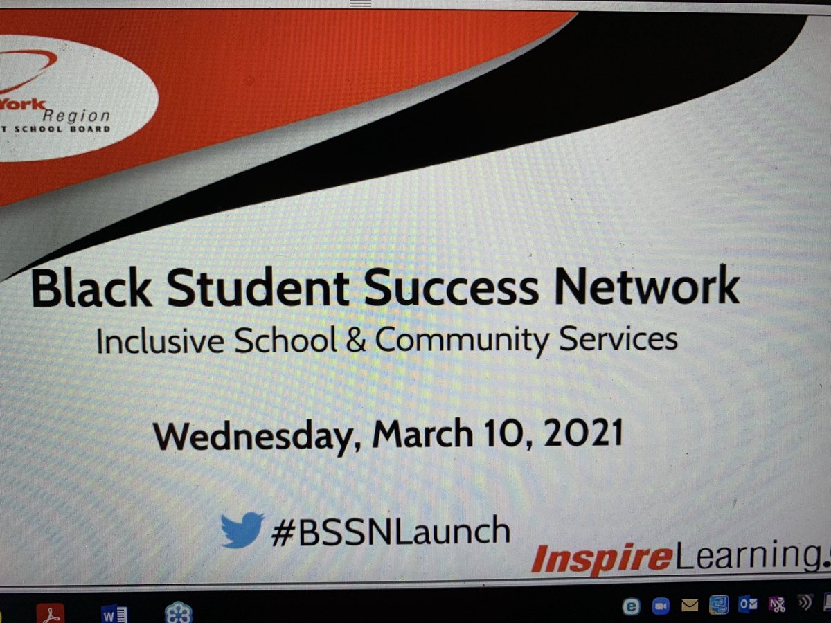 Excited about the launch of the YRDSB Black Student Success Network!!!
 #BSSNLaunch