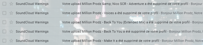 When your own tracks are deleted! Thanks a lot <a href="/SoundCloud/">SoundCloud</a> ! 🙃