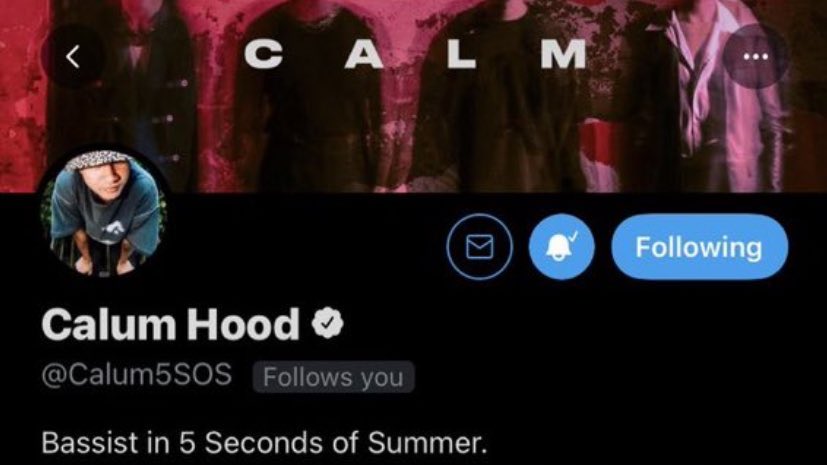 i can tell today is the day @Calum5SOS please follow while i’m in class? 🤍