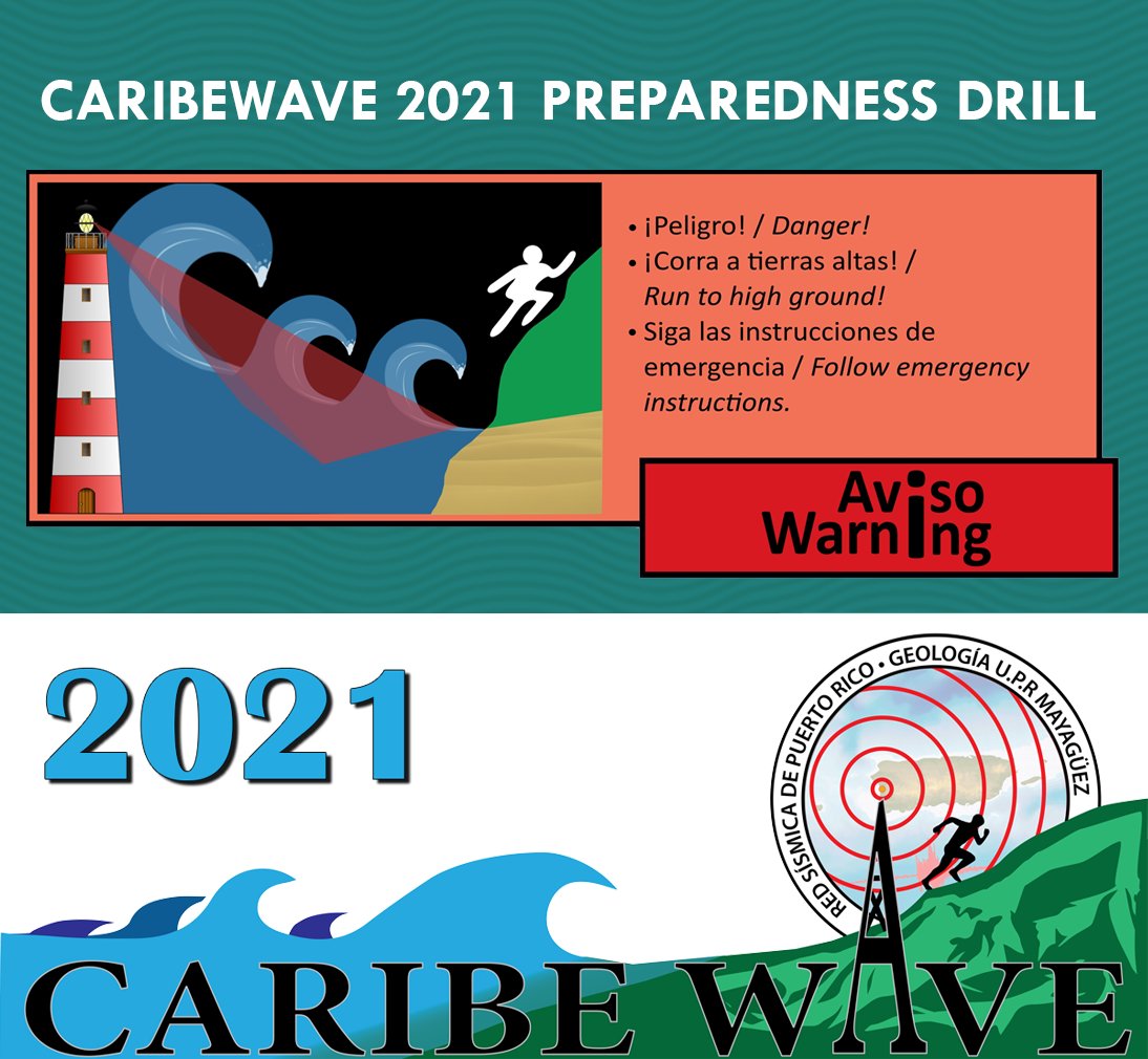 Red Sismica De Pr 1 00 Pm Caribe Wave 21 Exercise Bulletin 7 Tsunami Warning For Pr And Vi For More Information See The Full Bulletin Here T Co Uuotlwx4ac Caribewave21 T Co Gykeo7oz3g