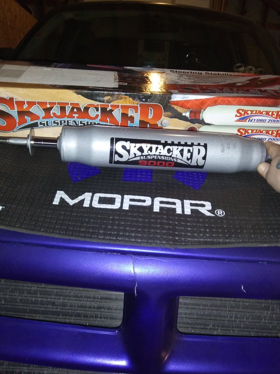 Things are going to get stable tomorrow at the shop! <a href="/Skyjacker/">Skyjacker</a> steering stabilizer! Live install session after 10 am tomorrow. Start to finish and talking about the company. The Beast is going to be happy