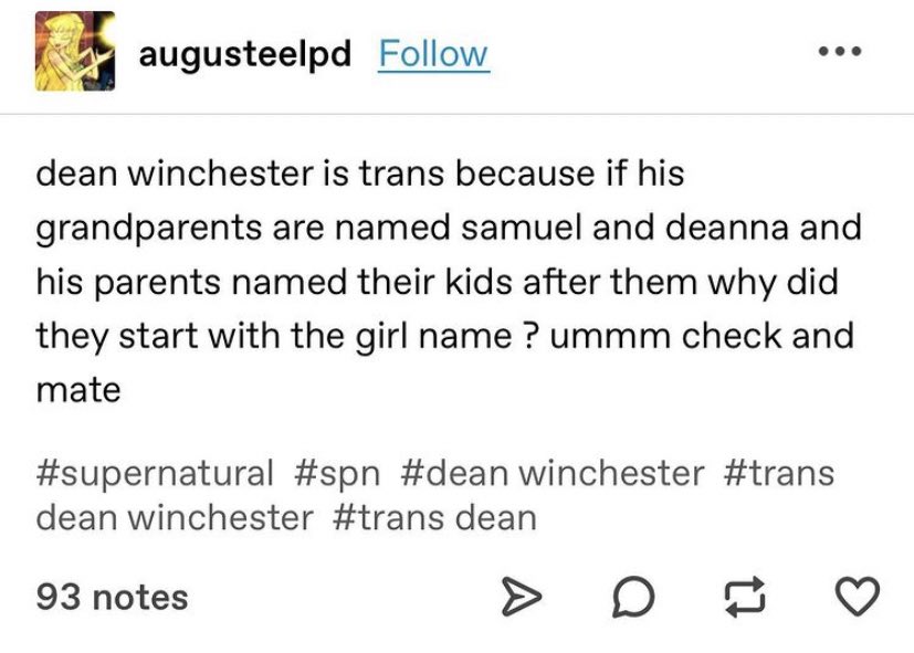 itsbiperalta's tweet photo. trans dean stans make some noise!! https://t.co/a6yNO1ApRL
