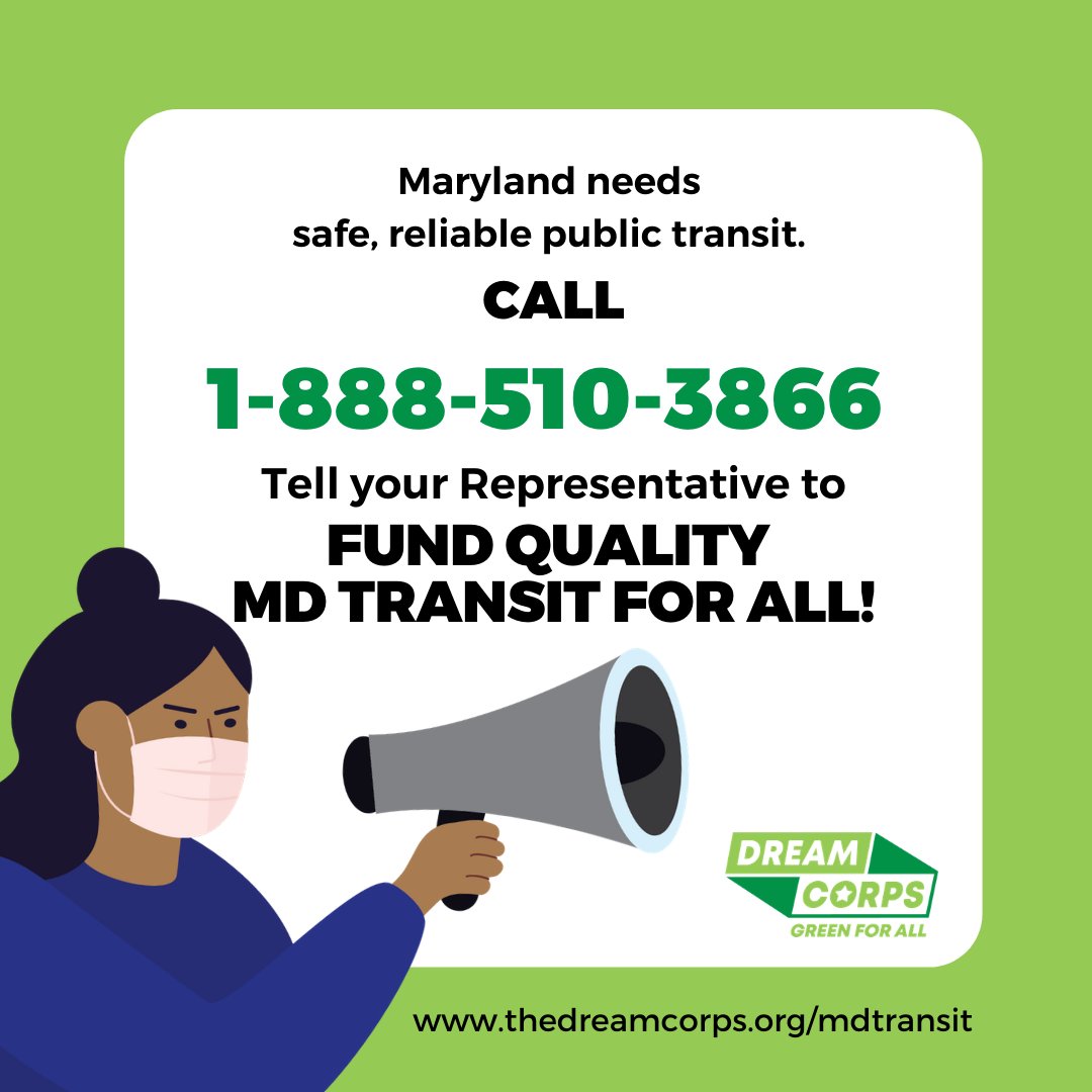 GreenForAll's tweet photo. The health of a community is irreplaceable. Investing in affordable & accessible public transit is common sense. Maryland, call your Rep to fund critical repair needs for the Maryland Transit Administration (MTA). #SaveMDTransit #6toFix
Take Action ⤵️
https://t.co/ivHHZ9RXaa https://t.co/9TQoOQpUsS